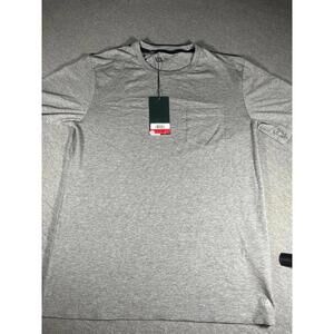 NWT VRST New UV Protection Breathable Men's Gray Cotton Pocket T Shirt Small